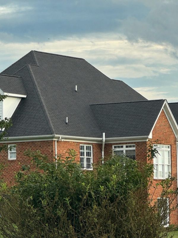 Roof after soft washing