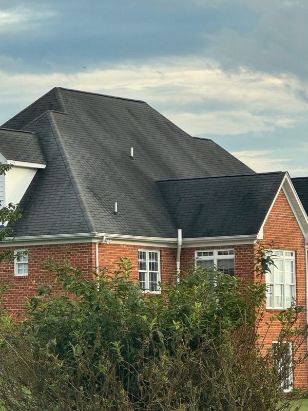 Roof before soft washing