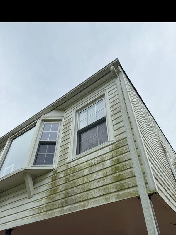 Property exterior before cleaning